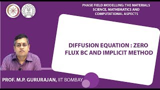Diffusion equation : zero flux BC and implicit method