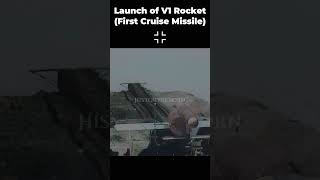 WW2 Historic Footage Colorized: V1 Rocket Launch #ww2stories #ww2