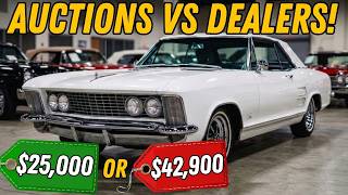 WHO'S CHEAPER Classic Cars for Sale at the Auction, Dealership Lot, Swap Meet | Classic Car Prices