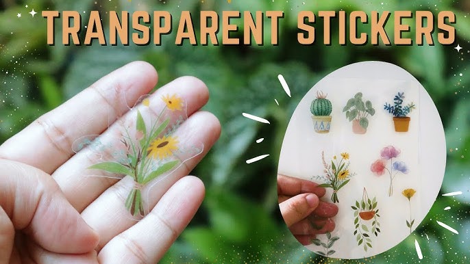 How to make transparent sticker / DIY transparent sticker /Handmade transparent  sticker /diy sticker 