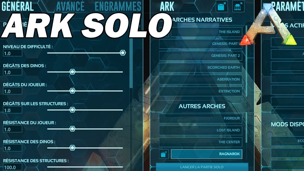 Mes paramètres solo sur Ark ! - YouTube