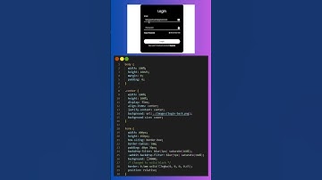 Login Form Using HTML and CSS #shorts