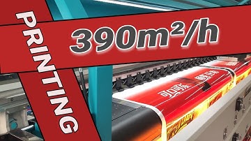 Máy In Bạt Hiflex 390m²/h - Máy in 2 cuộn decal cùng lúc INFINITI FY-3200ATplus H6