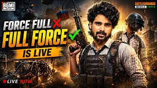 FULL FORCE ✅ IS LIVE 🔥 BGMI Telugu Live | Intense Clutch Gameplay Gameplay Telugu