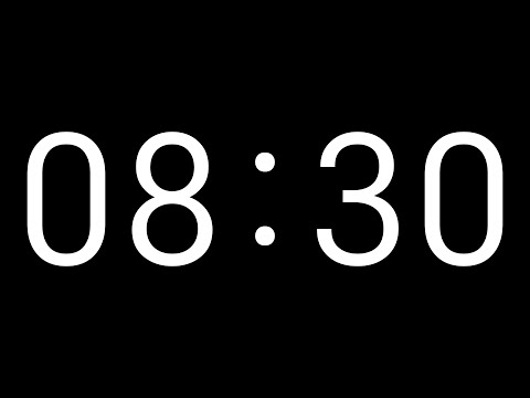 8 Minute and 30 Second Timer | Countdown Timer with Big Numbers | No Music