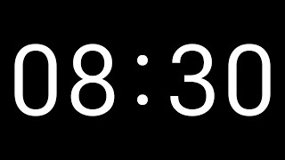 8 Minute and 30 Second Timer | Countdown Timer with Big Numbers | No Music