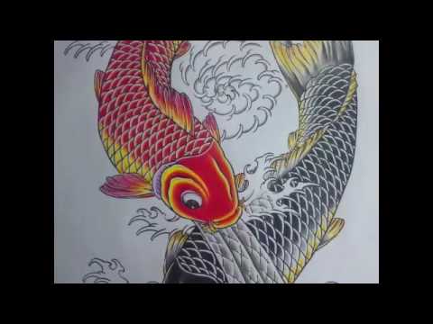 鯉 刺青 イラスト Youtube