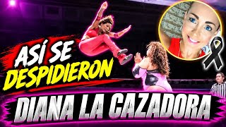 Play video: Así la despidieron a Diana la Cazadora sus amigos, fans y promotoras