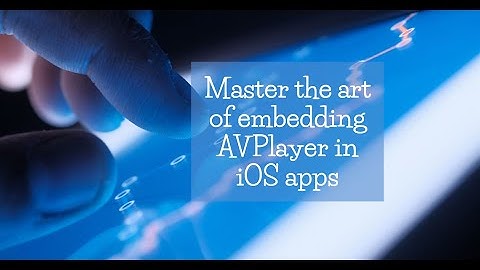 How to embed AVPlayer in native iOS application