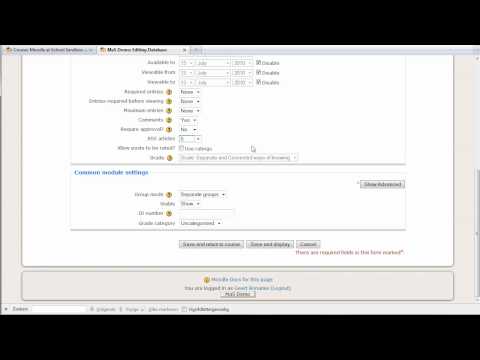 Moodle Databases - Creating the database and creating fields - Let's Learn IT