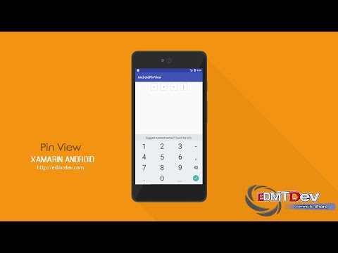 Xamarin Android Tutorial - Pin View