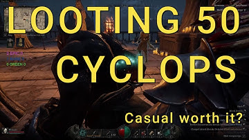 looting 50 cyclops in casual  loot table overview