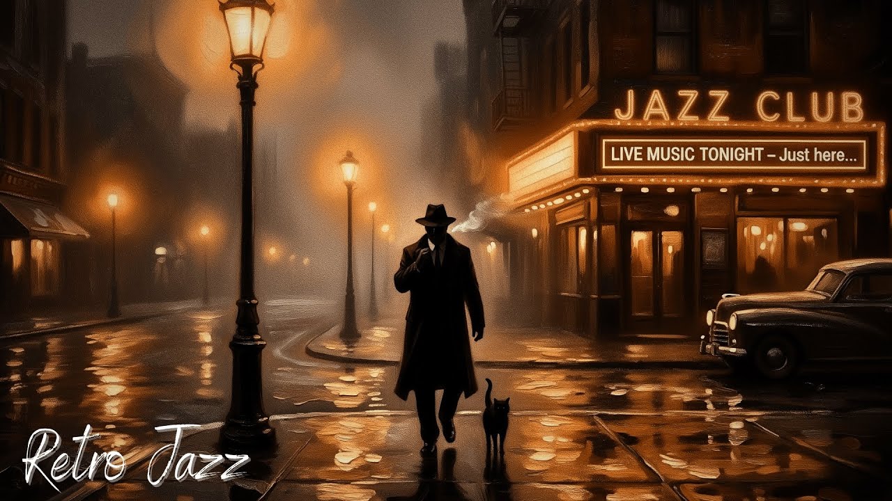 Late Night Noir Jazz — 1940s Retro Jazz Radio (24/7 Live)