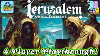 4 Player Playthrough of Ierusalem Anno Domini From @DevirTV | Love 2 Hate #boardgames Reviews