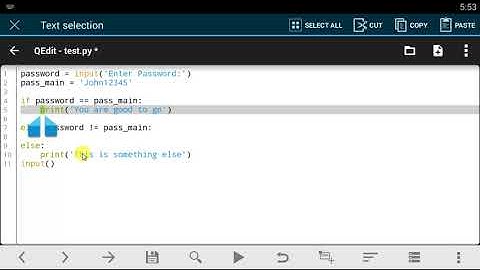 Qpython tutorial - 18 Else and Elif