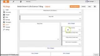 How to change the layout and add gadgets to your blog