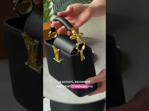 Сумка жіноча Capucines Mini Black Gold, видео 1