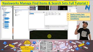 Navisworks Manage: Create Search Sets & Find Items (Full Guide) | Search Sets vs Selection Sets