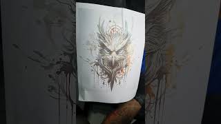 OWL TATTOO X WATERCOLOR#JOHN TATTOO TV