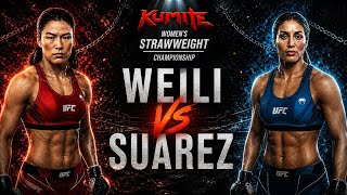Weili Zhang VS Tatiana Suarez | STRAWWEIGHT CHAMPIONSHIP | UFC 4