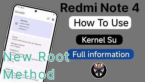 Redmi Note 4 Kernel SU Root | How To Flash Kernel Su In all Devices | Root Redmi Note 4 with kernel