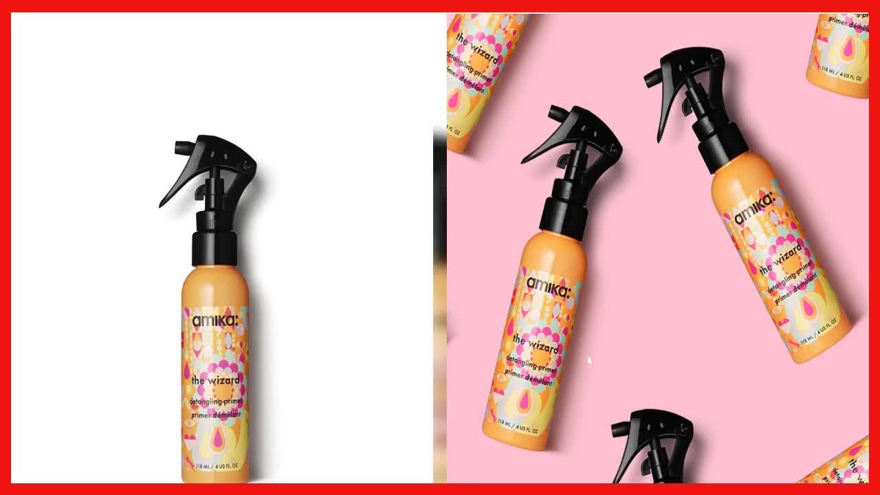 Amika The Wizard Detangling Primer – 118 Ml, Entwirrungsspray Für Feuchtes Haar, Macht Das Kämmen Leicht