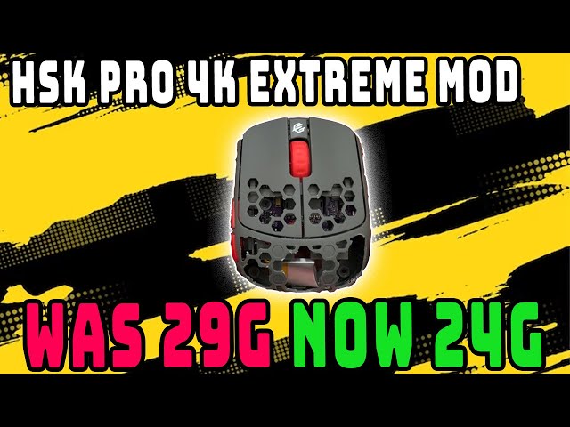 CREATE THE ULTIMATE FINGER-TIP MOUSE: G-Wolves HSK Pro 4K Wireless Weight  Reduction Mod