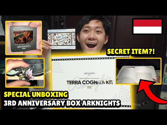UNBOXING TERRA COGNITA KIT ARKNIGHTS 3RD ANNIVERSARY MERCH (SECRET
