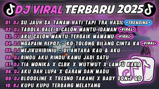 DJ TIKTOK TERBARU 2025🎵DJ SU JAUH SA TANAM HATI TAPI TRA HASIL🎵DJ TABOLA BALE X CALON MANTU || FULL