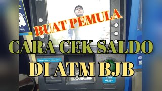 CEK SALDO DI ATM BJB