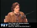 Jehan Sadat And Barbara Walters My Hope For Peace At The 92nd Street Y Jehan Sadat And Barbara Walters My Hope For Peace At The 92nd Street Y