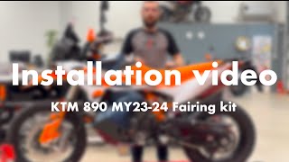 KTM 790/890 MY2023 Fairing kit Installation video by RADE/GARAGE