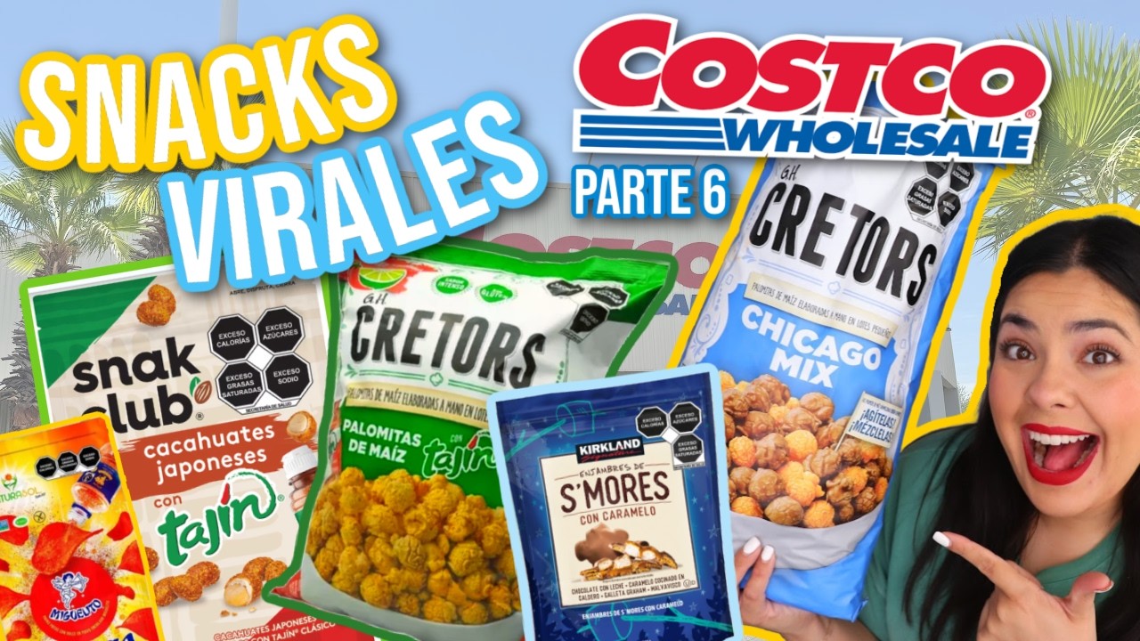 TODA La Comida de Costco | Ep 6: Snacks Dulces y Salados |  RebeO