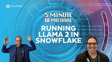 5 Minute Demo Dare: Running Llama 2 in Snowflake