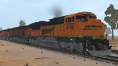 Trainz 3 BNSF #9125 pass by