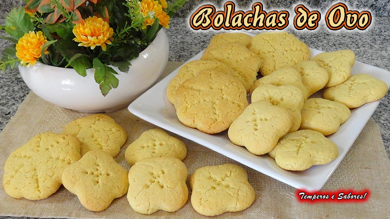 BOLACHAS DE OVO fáceis e deliciosas