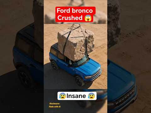 Crashing Ford bronco 😱Panda’s Epic Fail Trying to Crash a Ford Bronco! 😂 #shorts