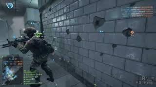 Battlefield 4 - quad kill with M224 Mortar + C4 inside metro, B flag upper level on Operation Metro