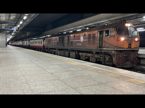 ขบวน 107 GEA.4531 ขบวนก่อนขบวนรองสุดท้าย (ถือธง) ในเส้นทางสายเหนือ ออกดอนเมือง