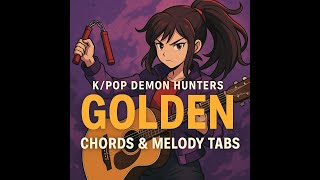 Golden – Guitar Lesson | Melody + Chords with Tabs (Kpop Demon Hunters)