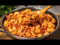 ¡La receta de pasta favorita de mi familia! ¡Yo cocino todos los fines de semana! ¡Increíblemente de