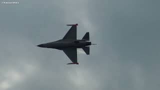 Sanicole Airshow 2024 Danish F-16 Solo Display Fighting Falcon Jetnoise
