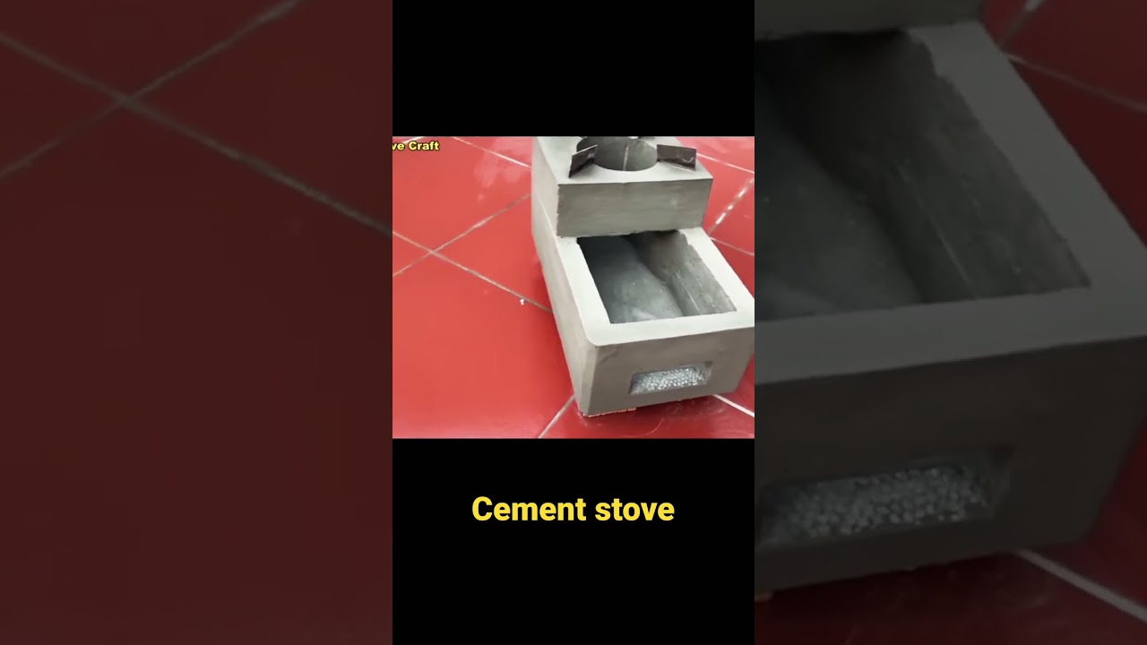 diy cement stove 