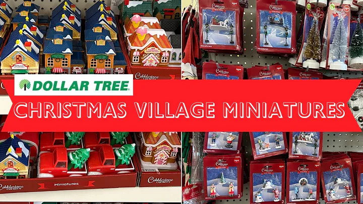 Christmas Village Houses and Accessories at Dollar Tree - Shop with Me