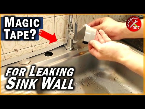 A Magic Tape to Fix Leaking Sink? | How to Seal Kitchen Sink Edges | How to Use Caulking Tape