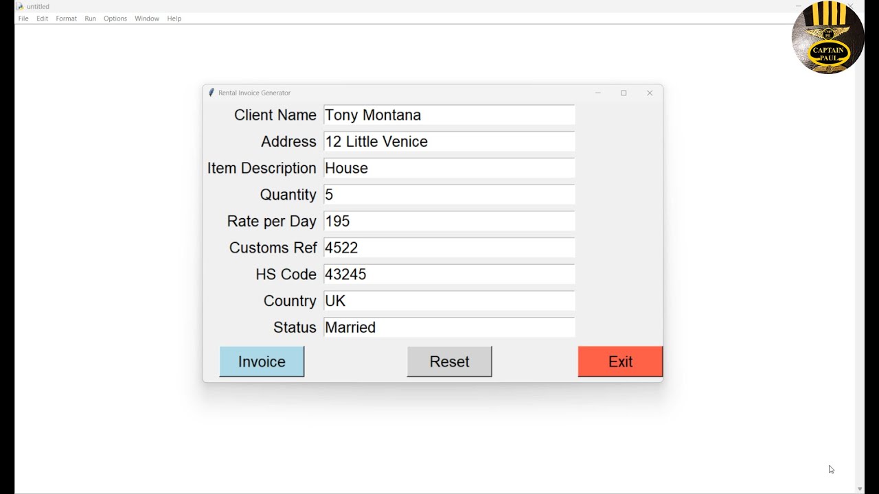 Build a Professional Invoice Generator with Python (Tkinter, PDF & Excel Logging)