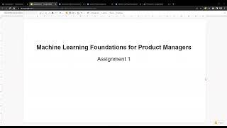 Coursera | Machine Learning Foundations for Product Managers | Assignment 1
