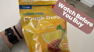 Honest Review: Amazon Basic Care Sugar Free Honey Lemon Cough Drops (Compare to Halls) | Worth It?