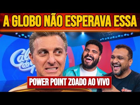 Paulo Vieira ZOMBA de Power Point da Globo na NA PRÓPRIA Globo e na Cara de Luciano Huck