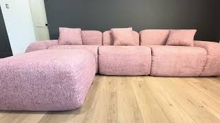 Stylish modular sectional sofa unboxing | Cozy and spacious
